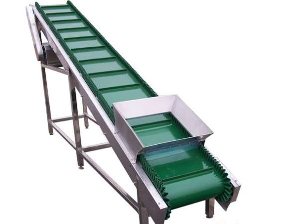 【咸陽平板型上料機(jī)帶防塵罩食品專用輸送機(jī)】- 